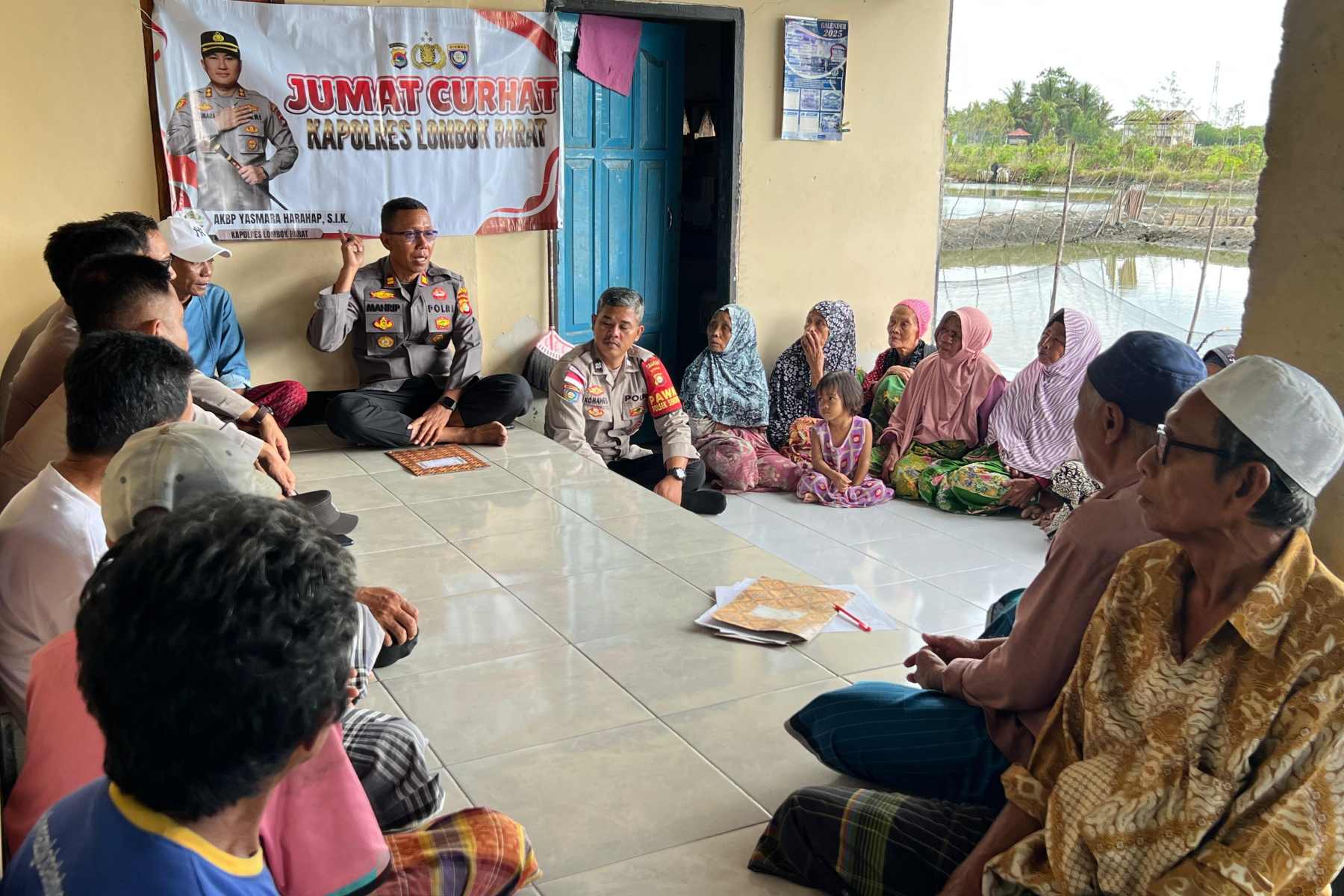 Jumat Curhat di Empol, Polisi Dukung Warga Kembangkan Budidaya Kepiting