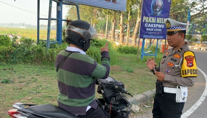 Polres Lombok Barat Gelar Operasi Patuh Rinjani 2025 di Bundaran Penas
