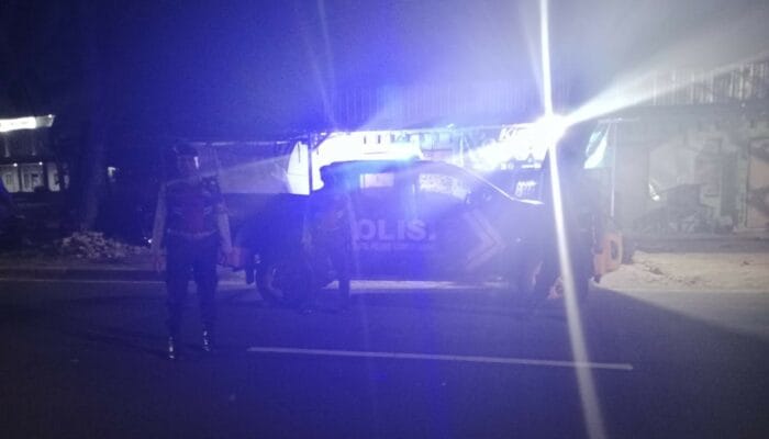 Patroli Blue Light Ditingkatkan di Bypass BIL I, Polres Lombok Barat Antisipasi Kejahatan Jalanan