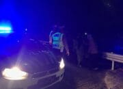 Patroli Malam Satlantas Lombok Barat Tekan Balap Liar di Bypass BIL 2