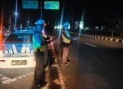 Patroli Malam Satlantas Amankan Bypass BIL Lombok Barat