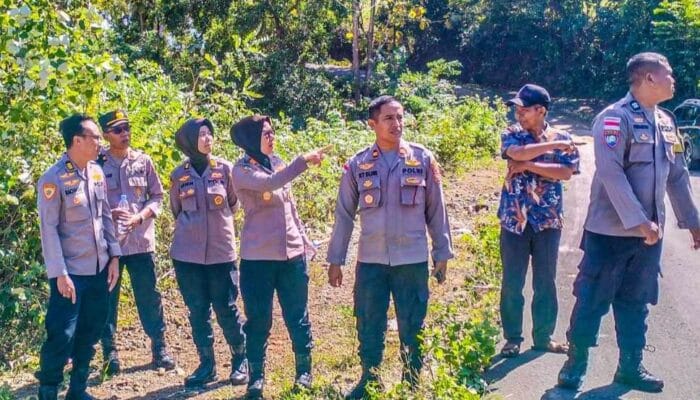Polres Lombok Barat Dampingi Polda NTB Cek Lahan Jagung di Kedaro Sekotong