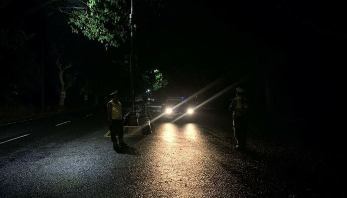 Patroli Malam Satlantas Lombok Barat Cegah Balap Liar di Jalur Bypass