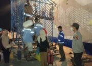 Polsek Kawasan Pelabuhan Laut Bima Laksanakan Pengamanan Embarkasi dan Debarkasi Kapal KM. LEUSER di Pelabuhan Bima