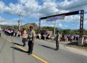 Polsek Taliwang Amankan Pawai Budaya dan Pembukaan Sandeka Dilao’ 2025 di Desa Labuhan Lalar