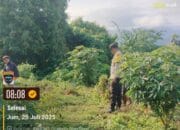 Bhabinkamtibmas Desa Luar Gencarkan Ketahanan Pangan di Dusun Stober, Ajak Warga Manfaatkan Lahan yang Kering