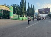 Personel Polsek Rasanae Barat Laksanakan Strong Point Pagi, Wujudkan Rasa Aman bagi Pengguna Jalan