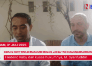 Sidang KDRT WNA di Mataram Molor, Jaksa Tak Kunjung Hadirkan Saksi