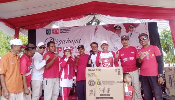 Ribuan Warga Meriahkan HUT RI Ke – 80 di Bumi Harapan Permai Labuapi Hidupkan Ekonomi UMKM