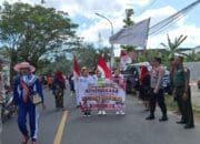 Meriah, Pawai Alegoris HUT ke-80 RI Warnai Kecamatan Gerung