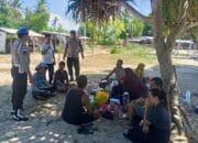 Patroli Polsek Sekotong Jaga Keamanan Pantai Elak-Elak Menjelang Akhir Pekan