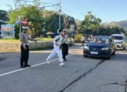 Lantas Polsek Rasanae Barat Polres Bima Kota Gelar Rawan Pagi, Lancarkan Arus Lalu Lintas dan Beri Rasa Aman