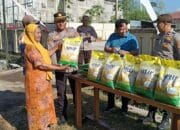 Polsek Dompu Gelar Gerakan Pangan Murah Polri, 100 Sak Beras Habis dalam Waktu Singkat