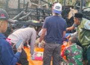 Polsek Wawo Evakuasi Korban Kebakaran Rumah di Desa Raba, Satu Orang Meninggal Dunia