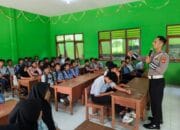 Sat Lantas Polres Lombok Utara Gelar Sosialisasi Tertib Lalu Lintas di SMPN 4 Gangga