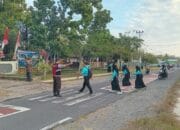 Polsek Khayangan Gelar Giat Rawan Pagi di Depan SMPN 1 Khayangan