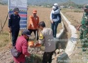 Bhabinkamtibmas Desa Beru Hadiri Peletakan Batu Pertama Pembangunan Irigasi Jalan Usaha Tani di Dusun Pisak