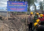 Kapolres Dompu Letakkan Batu Pertama Pembangunan Musholla Al-Arsyad di Polsek Manggelewa