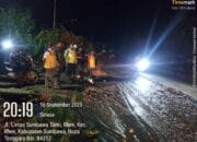 Ciptakan Keamanan dan Kelancaran Lalu Lintas, Anggota Polsek Rhee Siaga Malam Hari