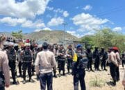 Polres Bima Kota Amankan Eksekusi Pengosongan Lahan di Desa Parangina Kecamatan Sape