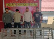 Team Opsnal Polsek Rasana’e Barat Amankan Pencuri Pintu Tralis di Gudang Semen