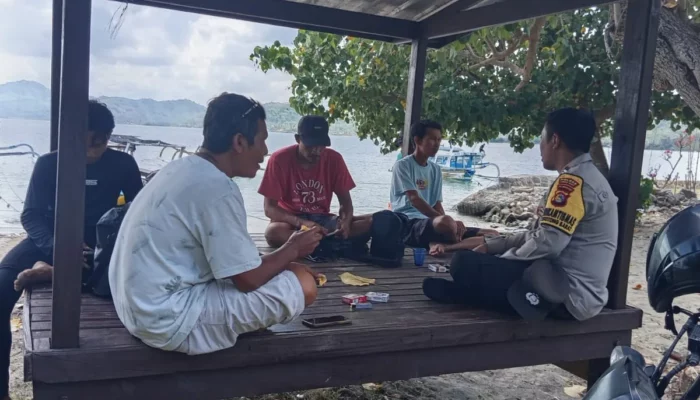 Jurus Bhabinkamtibmas Sekotong: Jamin Ketahanan Pangan dengan Lahan Kosong