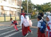 Bhabinkamtibmas Desa Goa Laksanakan Giat Rawan Pagi di SDN Goa, Wujud Kepedulian Terhadap Keselamatan Pelajar