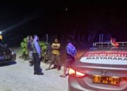 Polsek Labuhan Badas Gelar Patroli Blue Light Malam Hari di Pemukiman dan Jalan Protokol