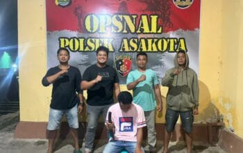 Tim Opsnal Polsek Asakota Gerak Cepat Amankan Terduga Pelaku Pembacokan di Jatibaru Timur
