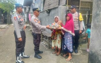 Polsek Kediri Donasi Telur, Capai 132 Minggu Lawan Stunting