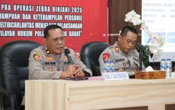 Ciptakan Kamseltibcar Lantas, Polres Lobar Rampungkan Lat Pra Ops Zebra