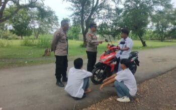 POLRES LOMBOK TENGAH TINGKATKAN PATROLI ANTISIPASI BALAP LIAR DI BENDUNGAN BATUJAI