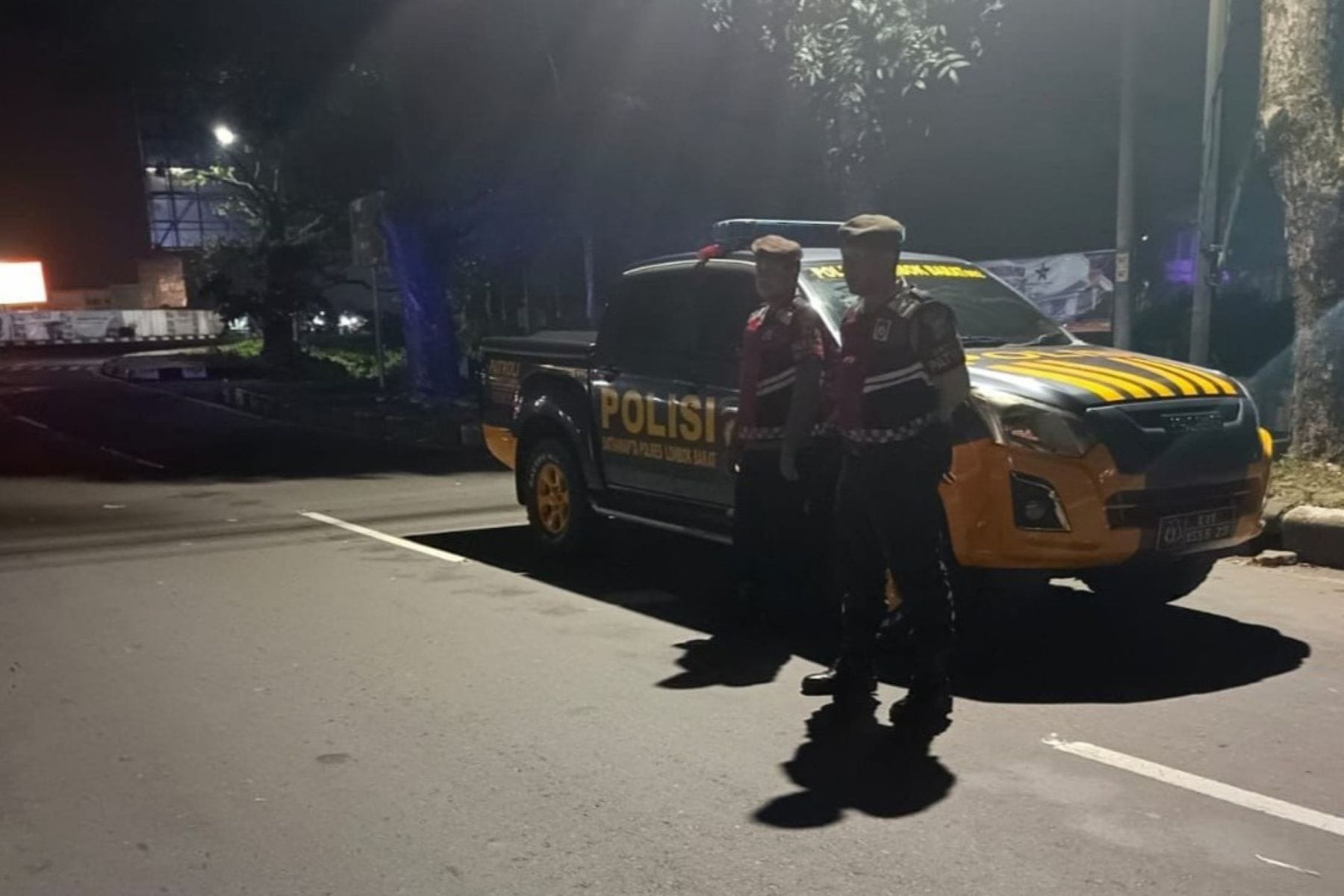 Antisipasi Kejahatan Malam, Sat Samapta Patroli ke Desa Rumak