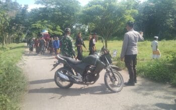 Polri Peduli Kedukaan, Polsek Lunyuk Kawal Pemakaman Tokoh Agama Sebagai Wujud Empati dan Sinegritas