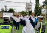Sat Lantas Polres Lobar Latih PKS SMPN 1 Labuapi