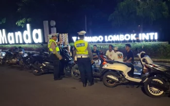 Satlantas Polres Lobar Sisir Bypass BIL 1-2, Cegah Balap Liar Malam Hari