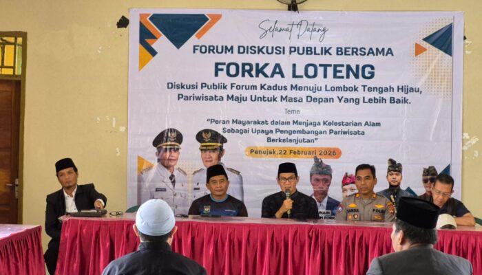 Dukung Pengembangan Pariwisata Dan Kelestarian Alam, FORKA Lombok Tengah Gelar Diskusi Publik Cegah Tambang Emas Ilegal.
