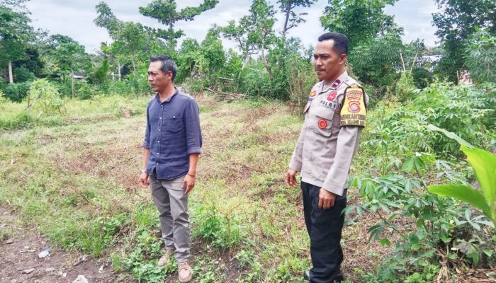 Bhabinkamtibmas Desa Kuang Baru Sambangi Warga, Ajak Manfaatkan Lahan Dukung Ketahanan Pangan