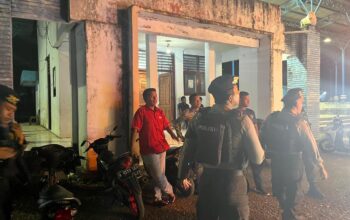 UNIT PATMOR SAT SAMAPTA POLRES DOMPU INTENSIFKAN PATROLI MALAM, ANTISIPASI GANGGUAN KAMTIBMAS