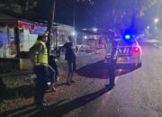 Waspada Kejahatan Malam, Satlantas Polres Lombok Barat Jaga Ketat Jalur Bypass BIL 1 dan 2