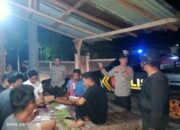 Gabungan Piket Fungsi Polsek Asakota Gelar Patroli Cipkon Blue Light, Sampaikan Imbauan Kamtibmas