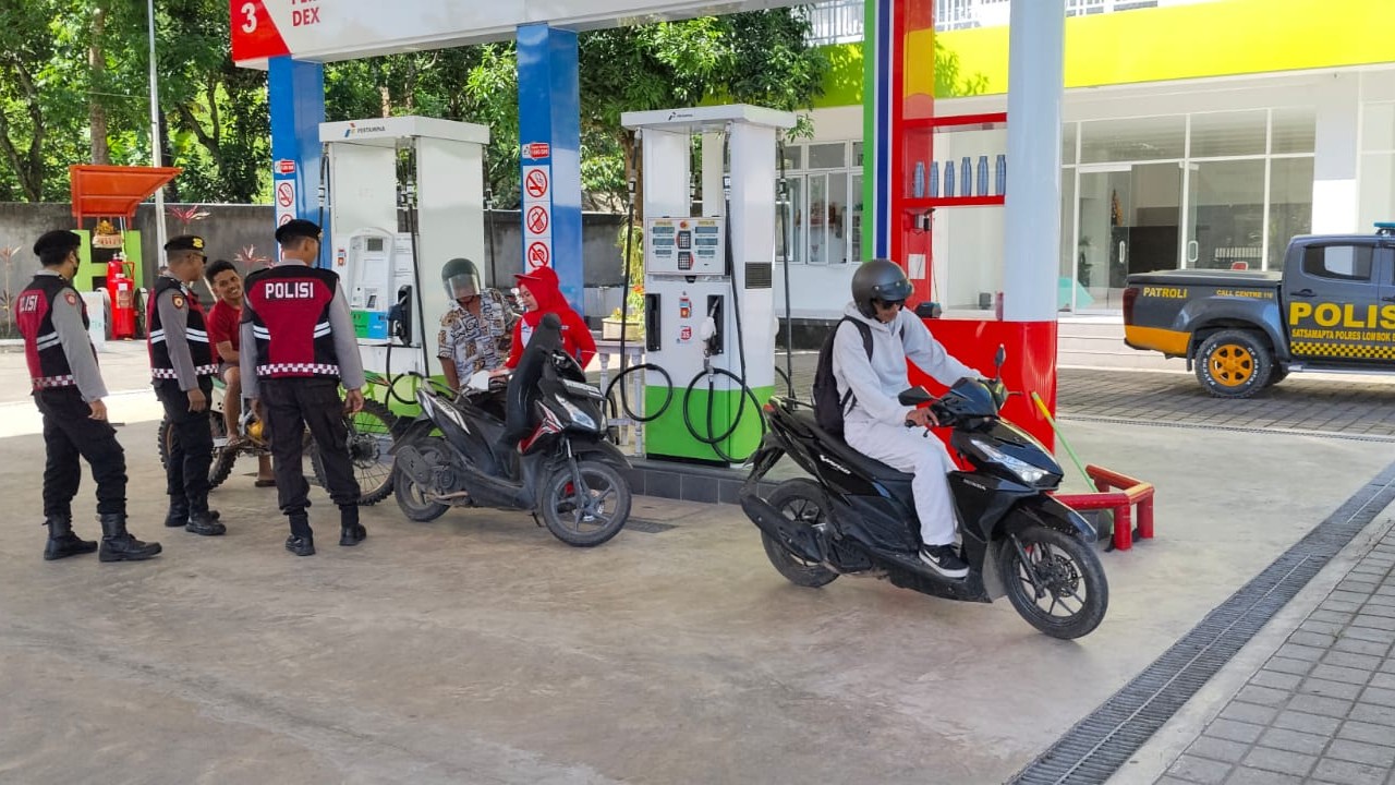 Polres Lombok Barat Pastikan Distribusi BBM Lembar Lancar