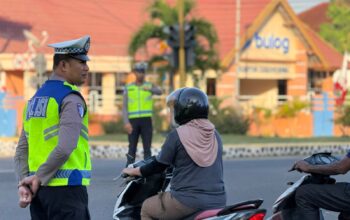 Satlantas Polres Bima Kota Laksanakan Rawan Pagi dan Strong Point di Titik Rawan Kemacetan