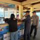 Patroli Dialogis di Dermaga Gili Air, Personel Pos Gili Air Imbau Kamtibmas dan Monitoring Bongkar Muat Barang