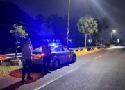 Polsek Kediri Gelar Patroli KRYD Blue Light di Jalur Rawan