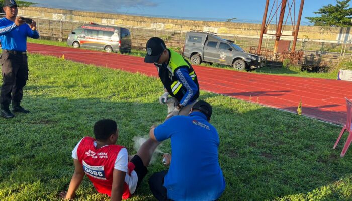 Biddokkes Polda NTB Siaga di GOR Turide, Pastikan Peserta Tes Jasmani Akpol Aman dan Sehat