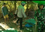 Grebek Arena Judi Sabung Ayam, Bhabinkamtibmas Polsubsektor Palibelo Bakar Alat Peraga Judi