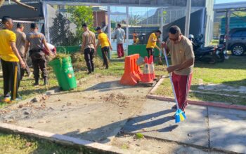 Sat Samapta Polres Bima Kota Laksanakan Kurvei, Wujudkan Lingkungan Mako yang Bersih dan Nyaman