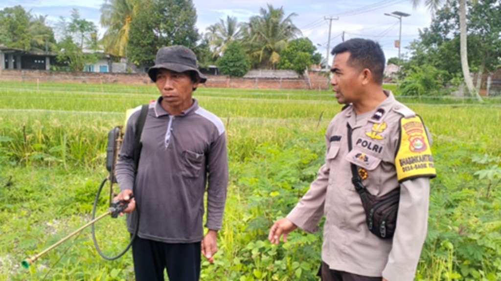 Cara Polres Lombok Barat Jaga Ketahanan Pangan di Desa