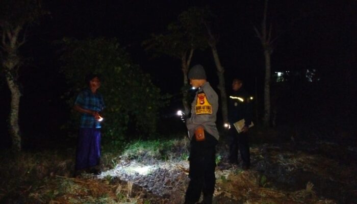 Bhabinkamtibmas Desa Masbagik Utara Baru Monitoring Ketahanan Pangan dan Ajak Warga Jaga Kamtibmas